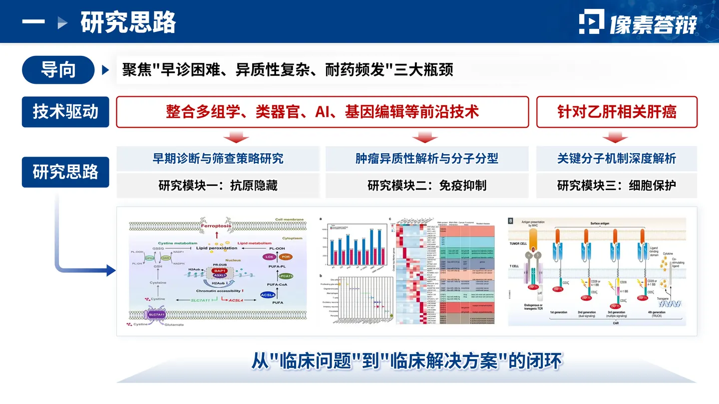 中国抗癌协会科技奖答辩PPT模板(肝胆分子研究)代表成果与关键证据