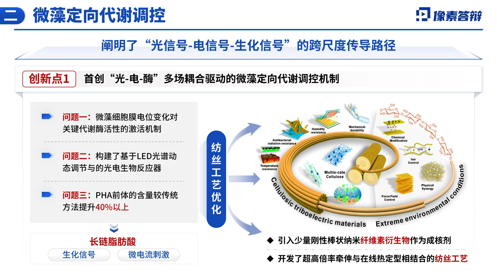 纺织工业科学技术奖答辩PPT模板怎么做项目背景与核心问题页参考